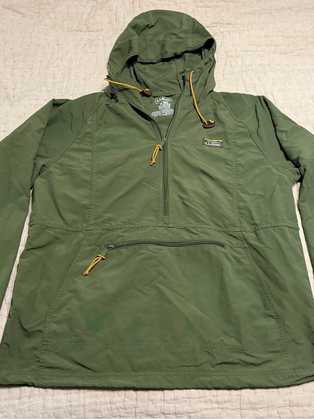LL Bean Green Mountain Classic Anorak Pullover Men's Size Medium